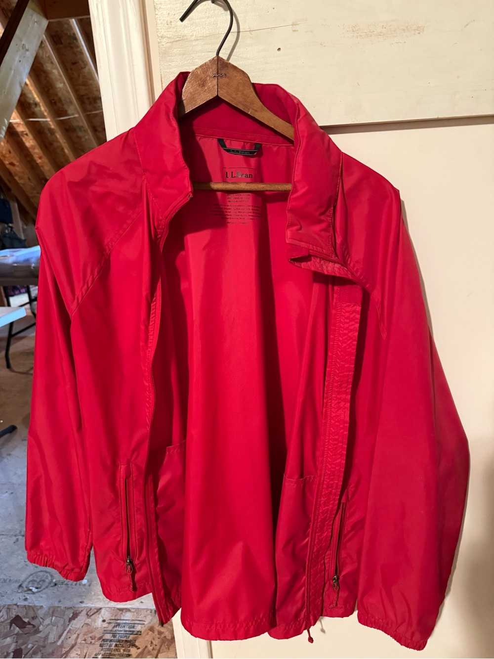 L.L. Bean Women's Bright Red Bomber Jacket